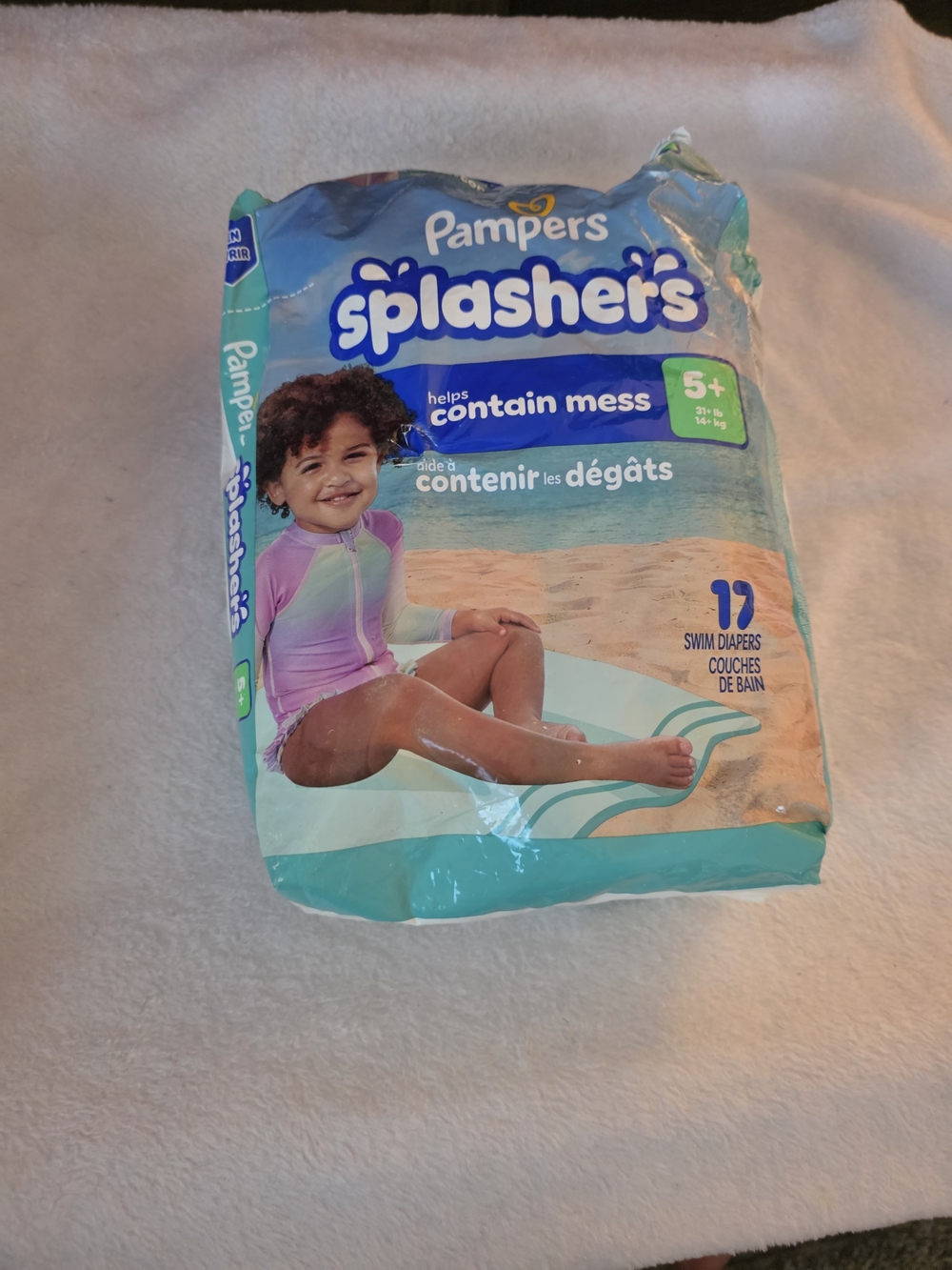 Splashers Kids One-Piece Swim Diaper - Pink/Teal